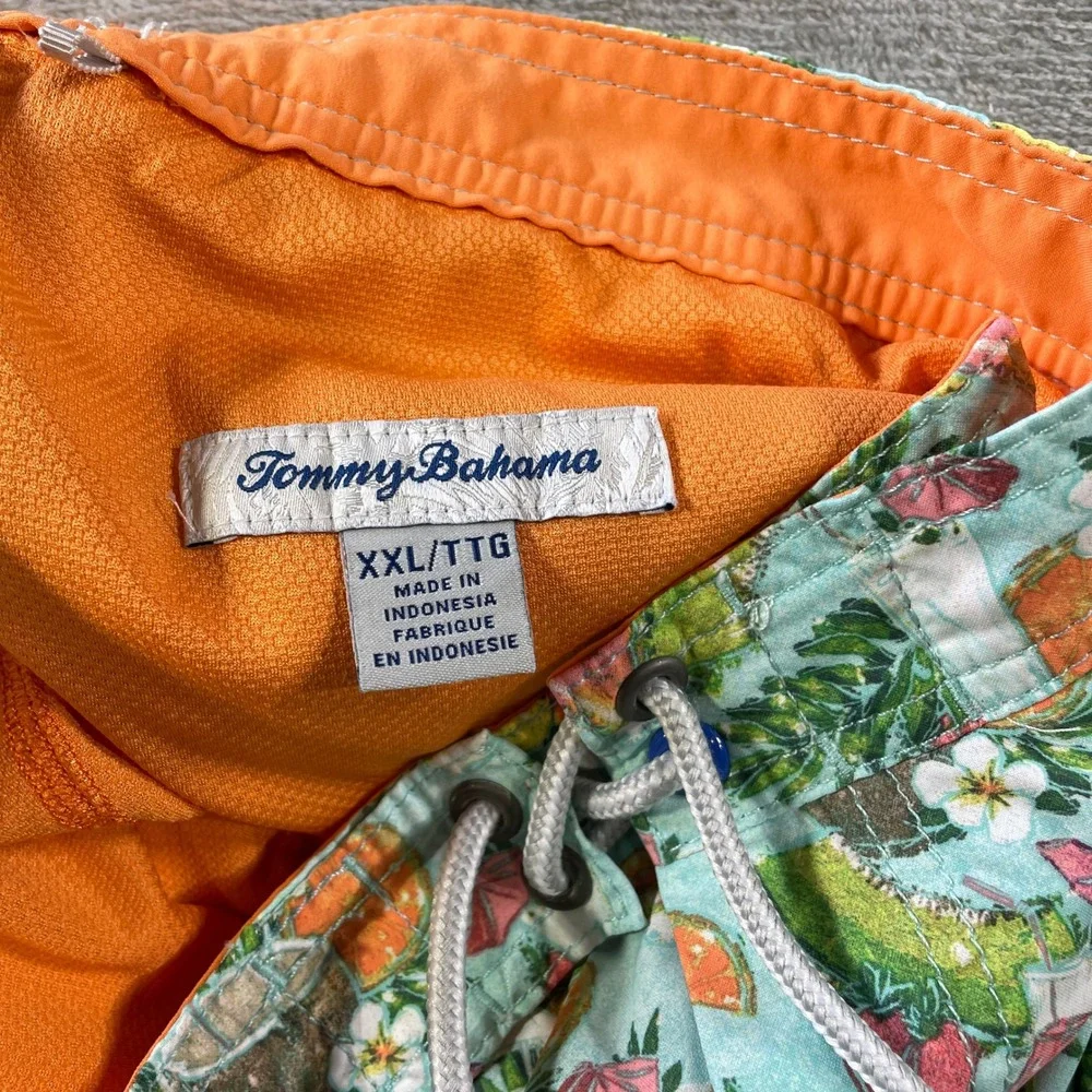 Tommy Bahama‎ Swim Trunks Mens XXL Tropical Cocktail Board Shorts Beach Vacation